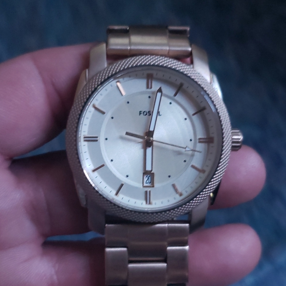 Mens fossil gold watch